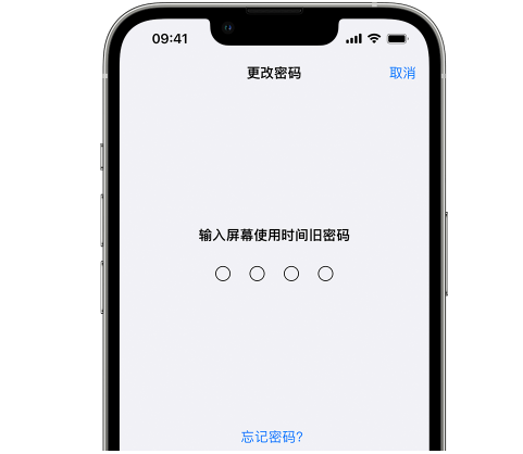 衡水iPhone屏幕维修分享iPhone屏幕使用时间密码忘记了怎么办 