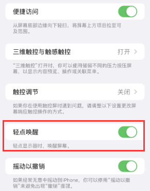 衡水苹果授权维修站分享iPhone轻点无法唤醒怎么办 