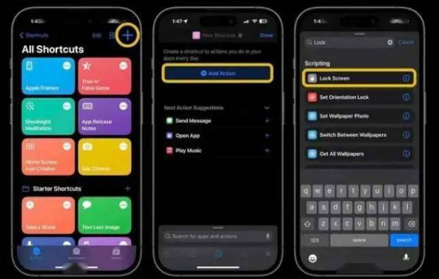 衡水苹果14锁屏维修店分享iPhone14升级iOS16.4后如何创建锁屏快捷方式 