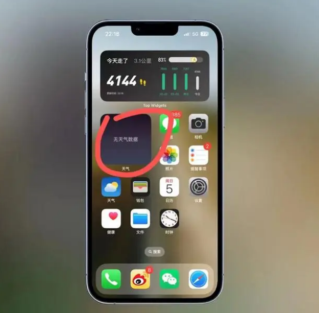 衡水苹果手机维修分享:iOS16主屏幕天气小组件无法正常工作怎么办？ 