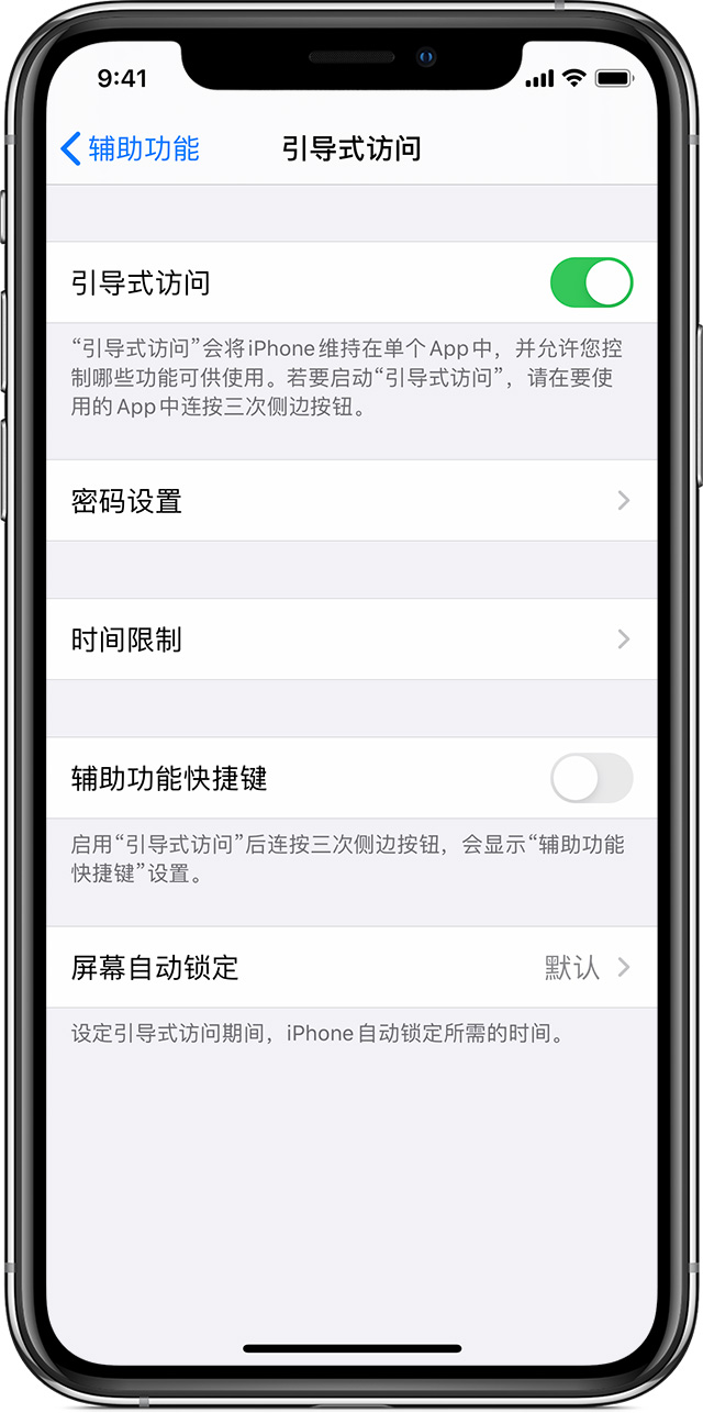 衡水苹果手机维修分享如何在 iPhone 上退出引导式访问 